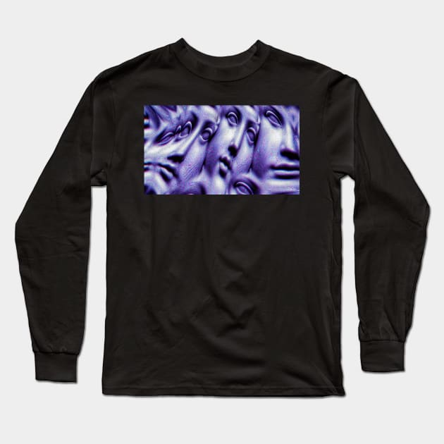 Rush hour // Face to face // Glitch Art Long Sleeve T-Shirt by MSGCNS